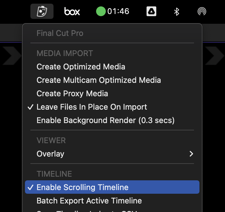 Enable Scrolling Timeline